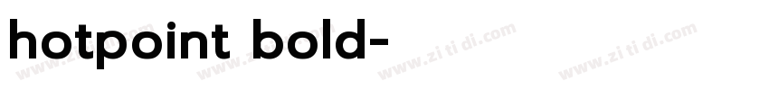 hotpoint bold字体转换